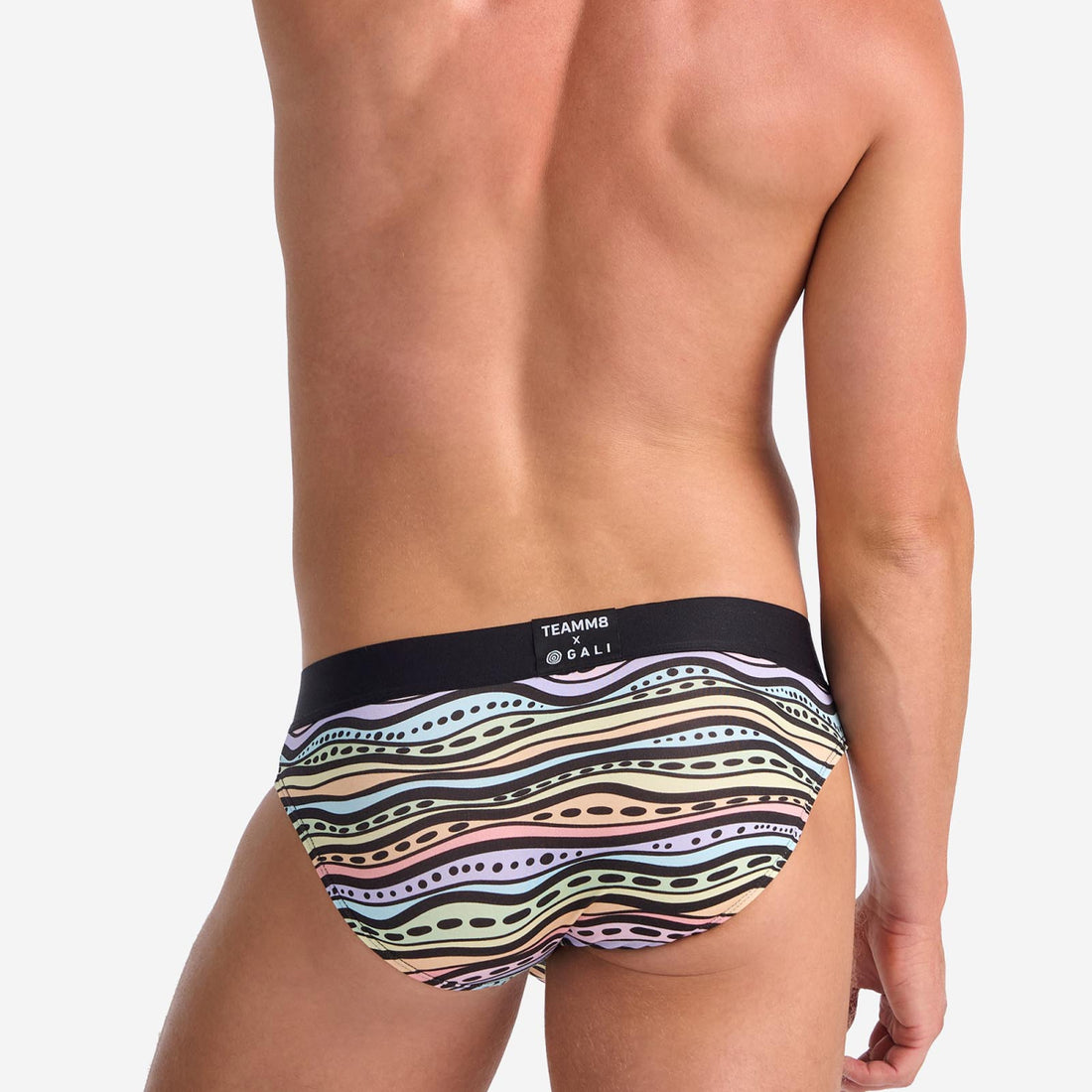 TEAMM8 x GALI Brief - Worimi Waves (Rainbow)