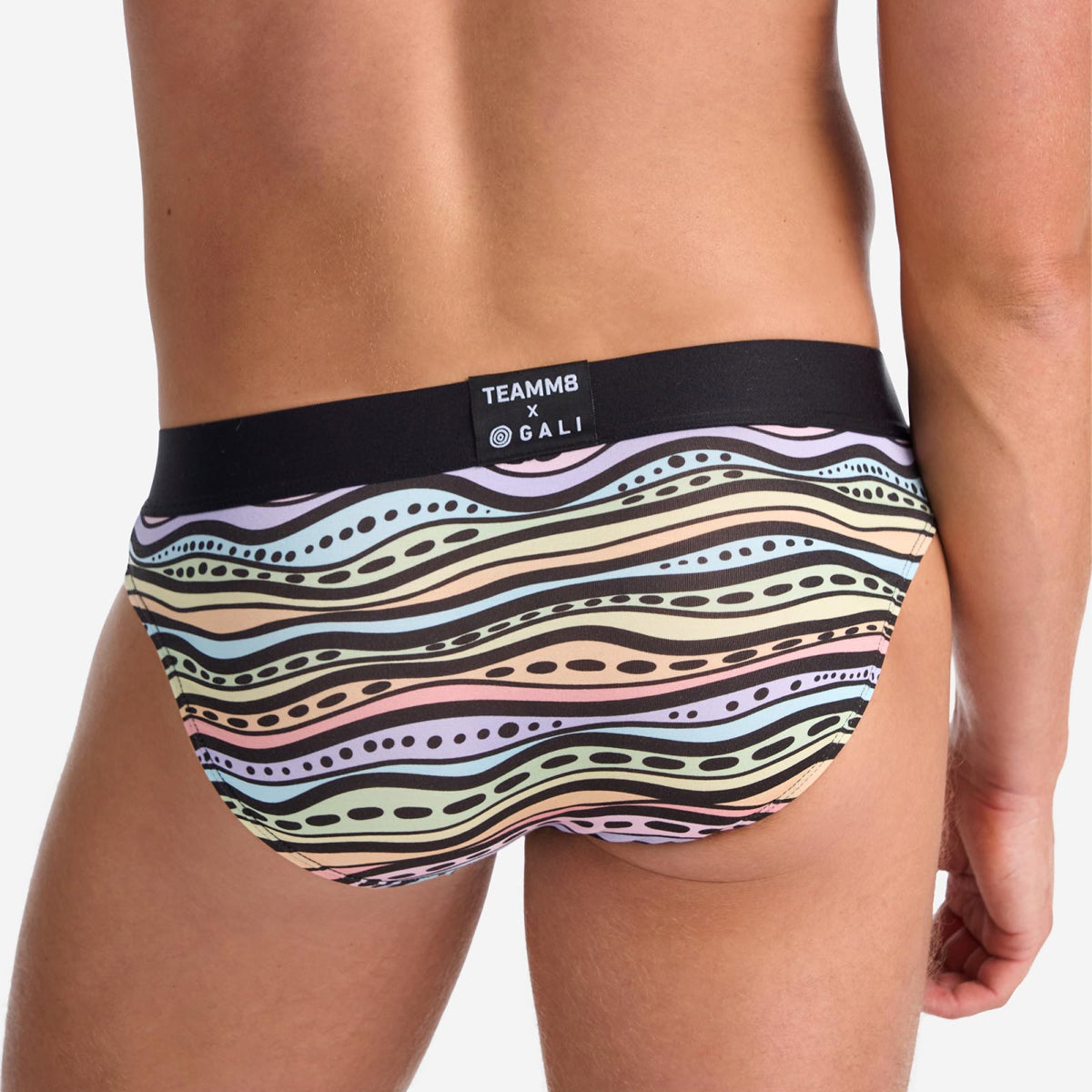 TEAMM8 x GALI Brief - Worimi Waves (Rainbow)